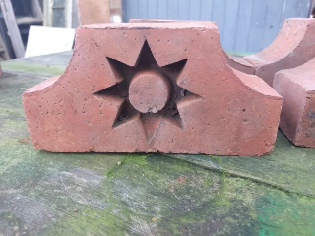 Reclaimed Decorative North Star T Clay Brick Corbels Garden Feature
