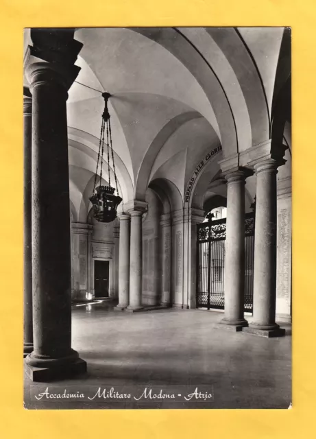 Cartolina Modena Accademia Militare Atrio  viaggiata 1958