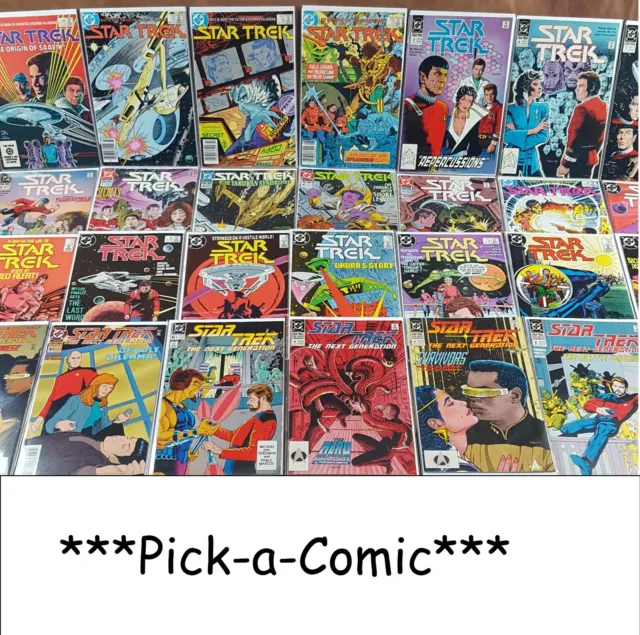 Star Trek DC Comics 80's 90's **You Pick** Vol. 1 Vol. 2 and The Next Generation