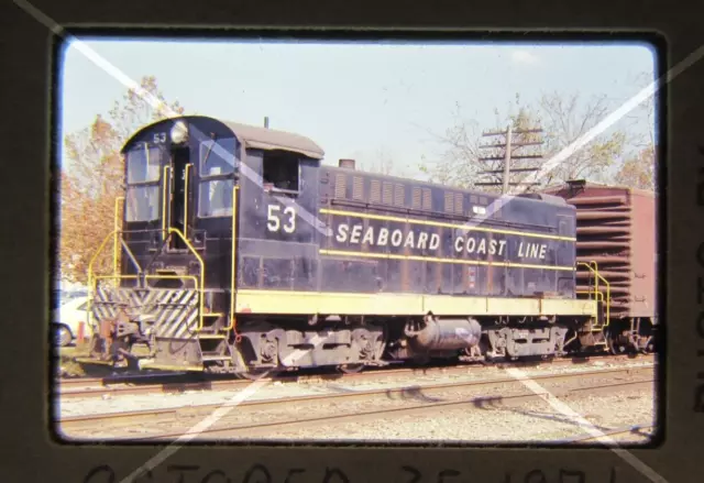 Original '71 Ektachrome Slide SCL Seaboard Coast Line 53 DS44-1000    40A23