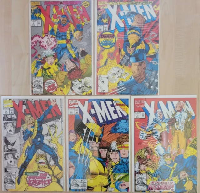 Marvel Comics: X-Men Lot of 5 #'s 8-12 1992 - VF/NM to NM+ (9.0 to 9.6)