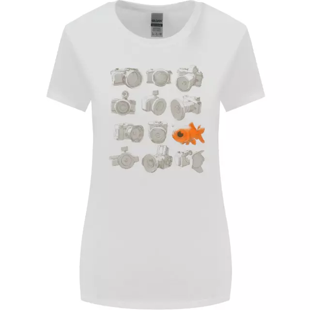 Fisheye Photography Funny Photographer Lens Womens Wider Cut T-Shirt