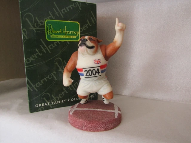 Offer Bulldog Athlete Limited Edition 2004 Dp177 Robert Harrop Doggie People Mib