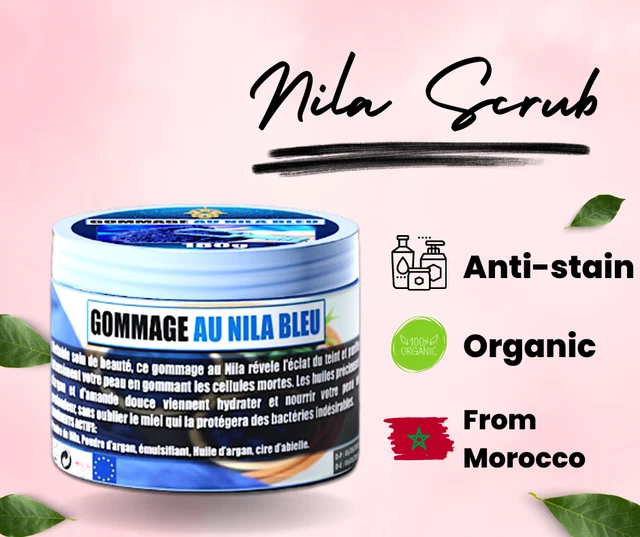 Gommage au Nila 180g | Nila scrub | Éclaircissant | Antitache | Visage