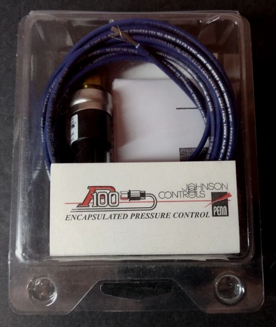 Johnson Controls P100AP-105C Low Pressure Switch CI 60PSI, CO 30PSI New Sealed