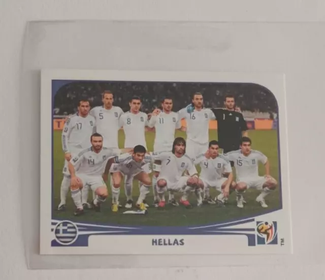 Image Sticker Equipe Team Grèce HELLAS n°163 PANINI World Cup South Africa 2010