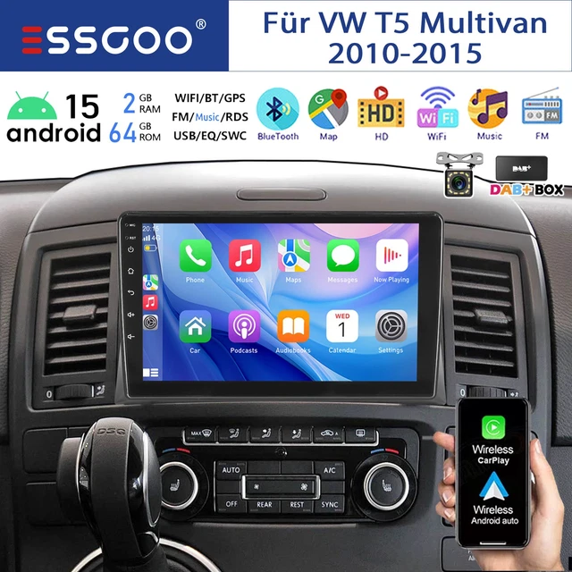 VECHTEL Autoradio 2G 64G Android 15 voor Suzuki Swift 2005-2010, 10.1 Inch HD 2,5D Aanraakscherm Autoradio met Draadloze Carplay Android Auto GPS Wi-Fi USB Bluetooth FM RDS Radio Achteruitrijcamera