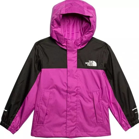 The North Face Toddler Girl Purple Cactus Flower Antora Rain Jacket US 5, 6 NWT