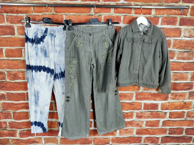 GIRLS BUNDLE AGE 8-9 YEARS NEXT etc CORDUROY JACKET TROUSERS TIE DYE JEANS 134CM