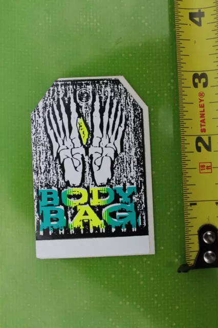 Body Bag Clothing DOA Skeleton Bones Feet Neon 80's V28A Vintage Surfing STICKER