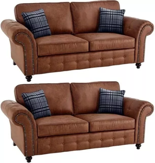 Oakland Brown  Rohdeo sofa 2 Seater 3Seater Armchair Corner Suite Sofa Set