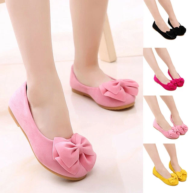 Kids Baby Girls Ribbon Bow Spanish Wedding Party Patent Infants Toodler Shoes