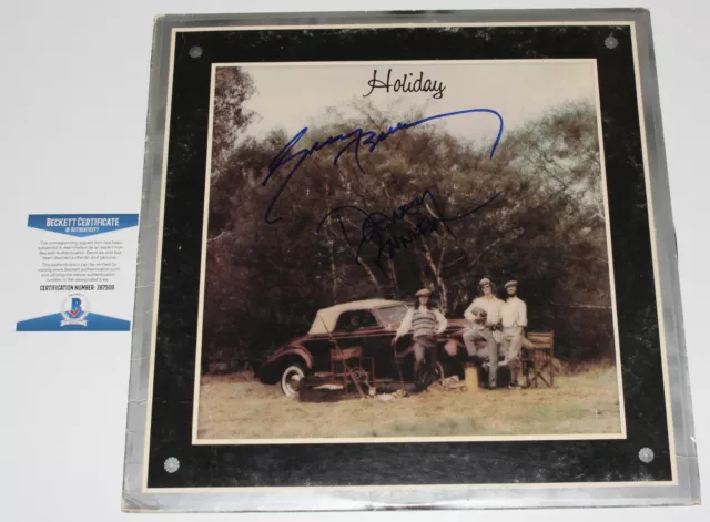 America (Dewey Bunnell & Gerry Beckley) Band Signed Record Album Beckett Coa Bas