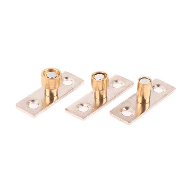2Pcs Metal Wooden Door / Sliding Door Guide Locator Stopper Copper Tone 8mm 1 **