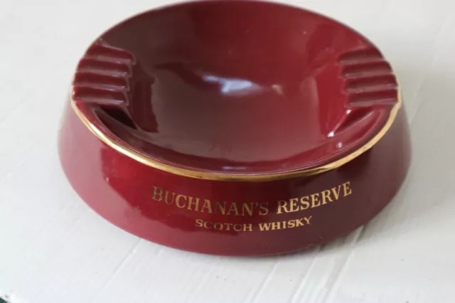 Ancien cendrier en faience BUCHANAN'S RESERVE SCOTCH WHISKY