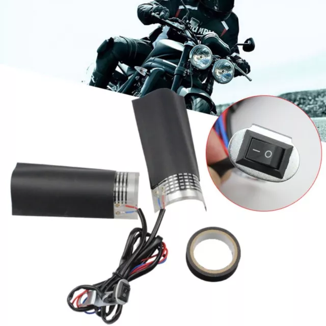 Motorcycle Heated Gloves Warm Handlebar Handle Bar Cover Hand Grips