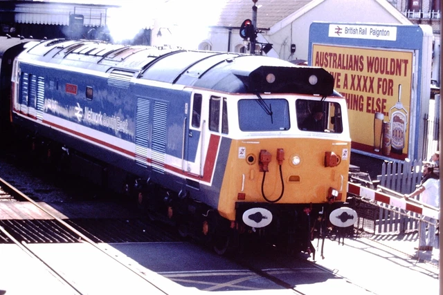 1980S BRITISH RAIL BR Diesel Electric Loco NSE Paignton Railway Slide ...