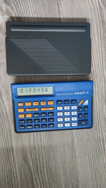 ★ TEXAS INSTRUMENT GALAXY 9 calculette officielle originale TI calculatrice