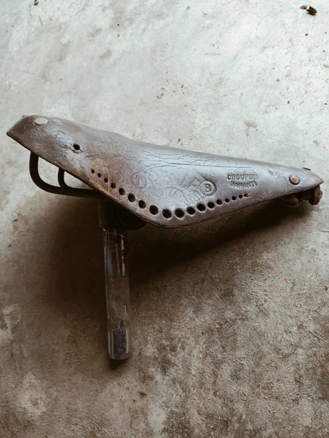 MEILLEURE ANCIEN SELLE DE VELO COURSE CUIR