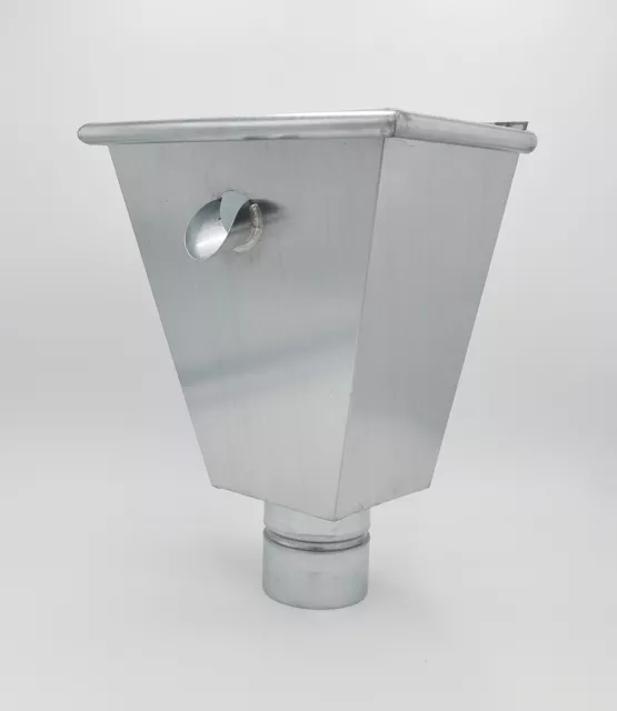 Boite à eau ZINC ø100 mm NEUF gouttière cuvette de branchement 🇫🇷