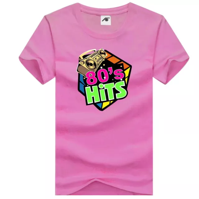 80’s Hits Unisex Casual T Shirt With Awesome Boom Box Printed Graphic 7912