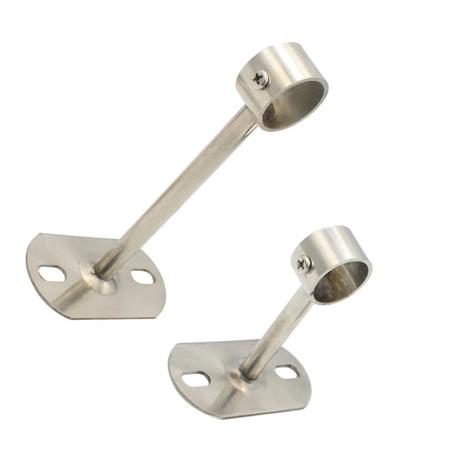 2 pz tenda pesante appendiabiti gru palo armadio barra acciaio inox
