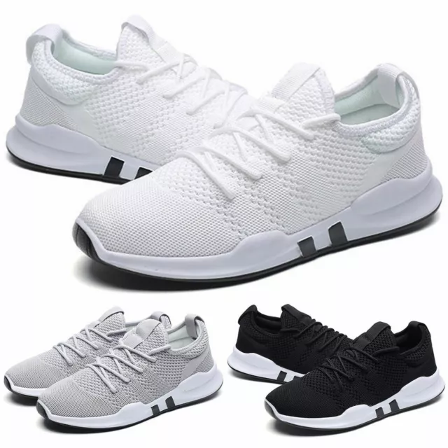 Men Womens Trainers Sports Shoes Fitness Mesh Gym Sneakers Running Shoes UK SIZE