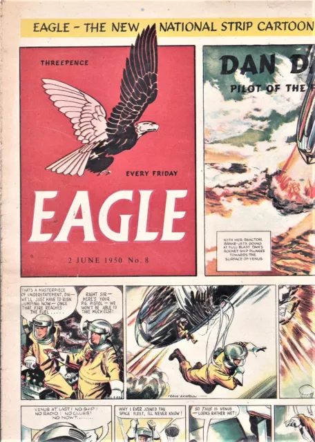 Eagle comic #08 (02/06/1950). World's Largest Passenger Locomotive. VG