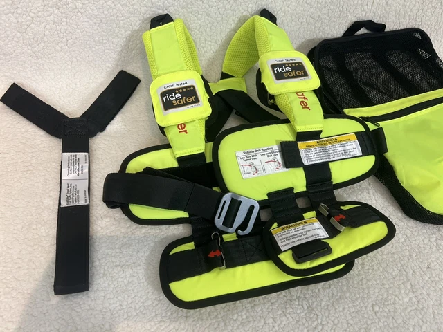 Ride Safer Delight JD14101YEB Gen5 Green Shoulder Belt Travel Vest Size Large