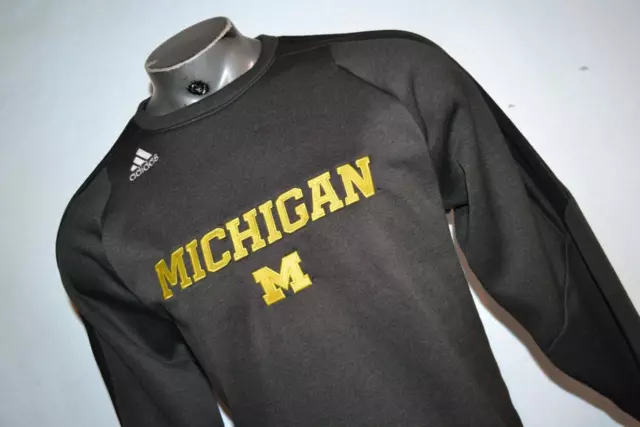 26530 Adidas Athletic Sweatshirt Michigan Wolverines Football Size Large Mens 2