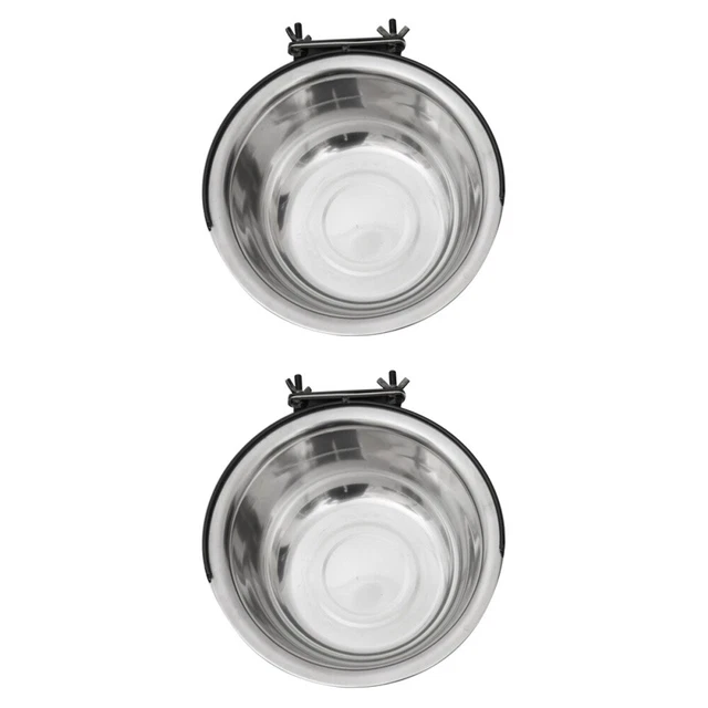 2 Pc Bird Cup Dog Crate Food Bowl Bird Water Dispenser Chicken Coop Travel