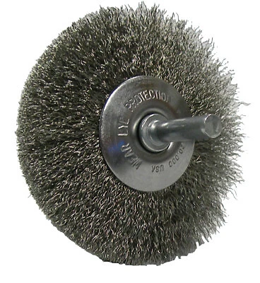 3" Narrow Face Concave Wheel .014 Ss Wire Weiler 17937 30012382179374