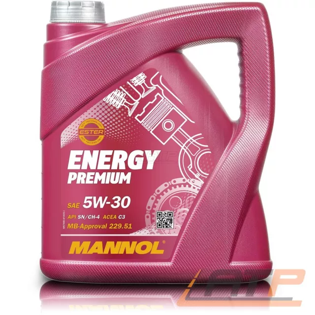 4 L Liter Mannol Energy Premium 5W-30 Api Sn/Ch-4 Motor-Öl Motoren-Öl