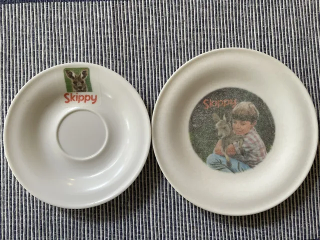 Vintage Bessemer Skippy The Bush Kangaroo Side Plate And Saucer. Australian Made