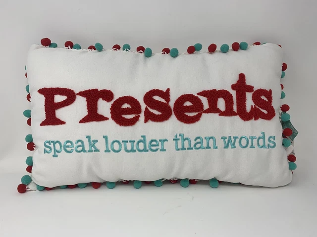 "Regalos de almohada de Navidad Ashland habla más fuerte que las palabras 9""x17"""