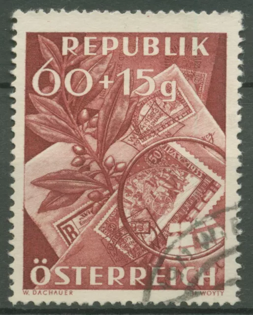 Österreich 1949 Tag der Briefmarke Lupe Briefumschläge 946 gestempelt