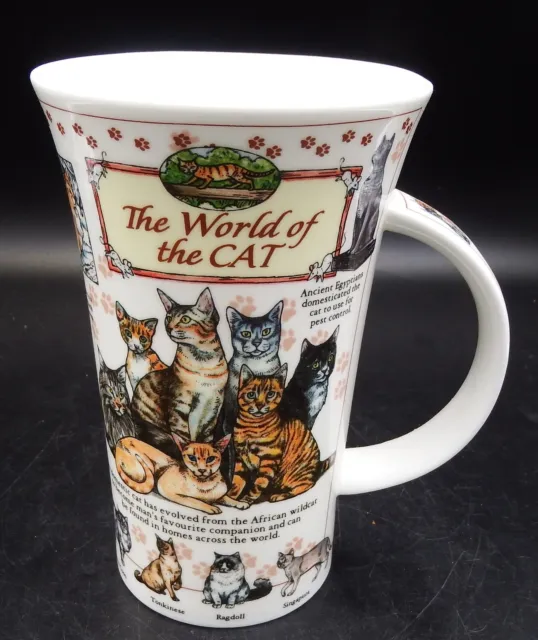 RARE Dunoon Bone China “World of the Cat” by Caroline Dadd 6" Mug NEW!