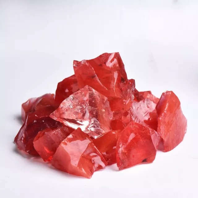 Raw Large Cherry Quartz Rough Crystal Reiki Mineral Rocks Chunks Specimens Gem
