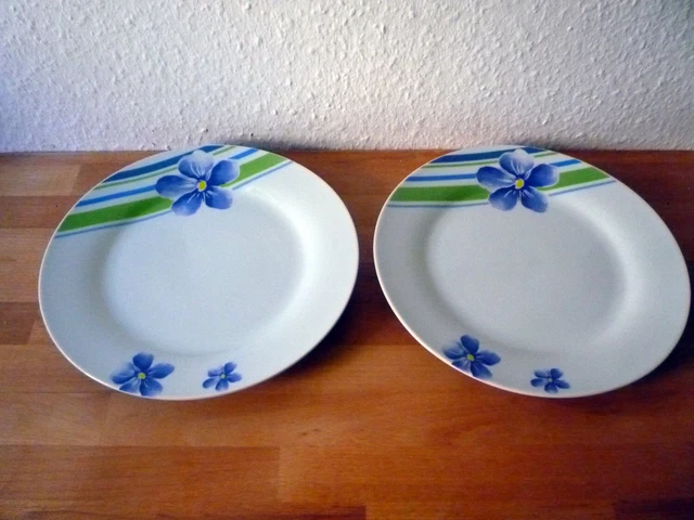 2 Speise Teller - flache Teller - Speiseteller - Kuchenteller von BL classique