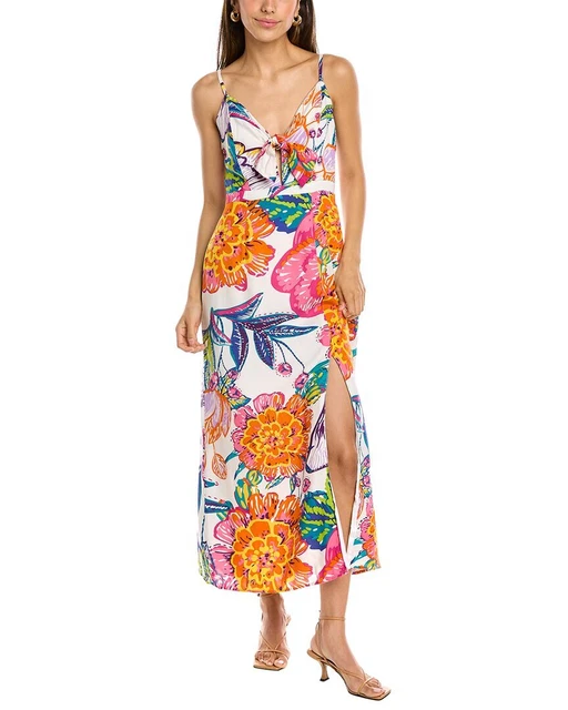 Walter Baker Natasha Midi Dress Women's White 0