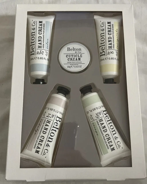 Juego de regalo de cuidado de manos Belton & Co crema de manos y tratamiento de cutículas para uñas IDTV