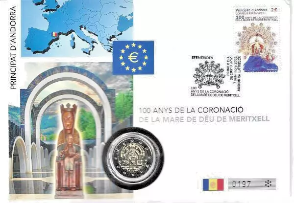 Numisbrief Andorra Meritxell 2021