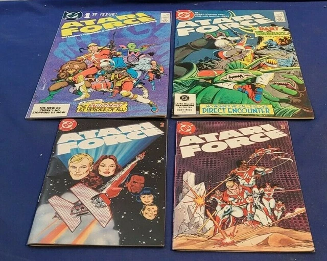 dc ATARI FORCE #'s 1 & 2  mini comics #'s 2 & 3  SHIPPING INCLUDED