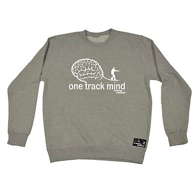 Snowboarding Pm One Track Mind Snowboard - Novelty Sweatshirts Jumper Sweatshirt