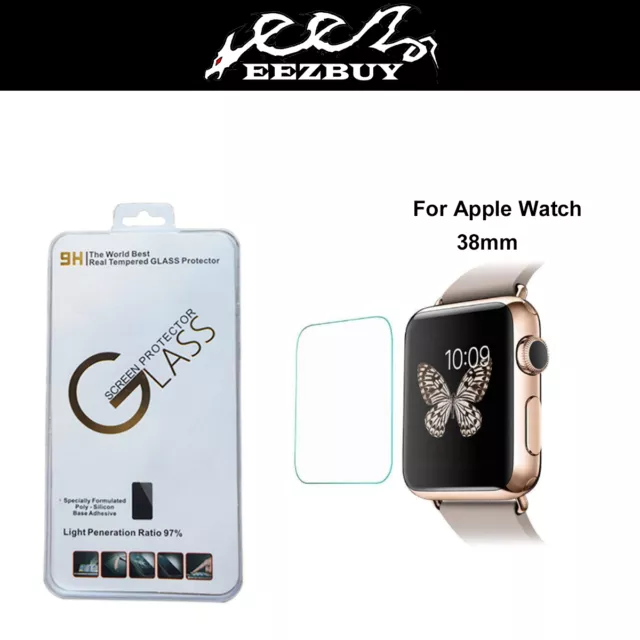 Real Tempered Glass Film Screen Protector for Apple watch Iwatch 38mm