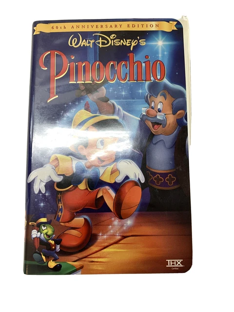 Disney Pinocchio Movie 60th Anniversary Gold Collection VHS ISBN 0-7888-1955-0