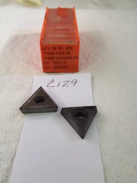 10 New Seco Tpmm 431E-46 Carbide Inserts Grade: 370 {C129}