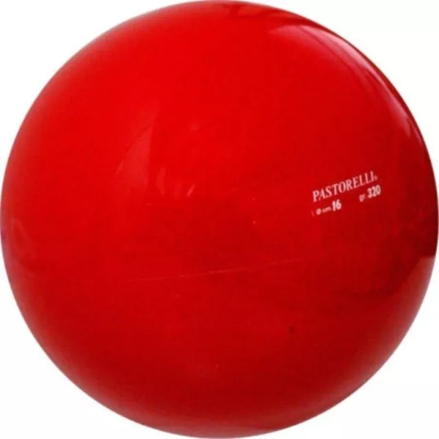 RSG Ball WETTKAMPFBALL Gymnastikball PASTORELLI rot JUNIOR 16cm NEU