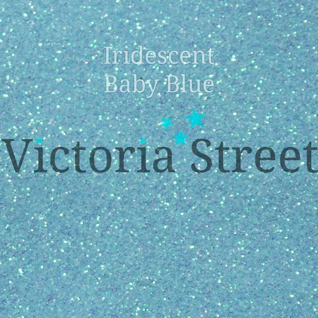Victoria Street Glitter - Iridescent Baby Blue - Fine 0.008" / 0.2mm (Sky Light)