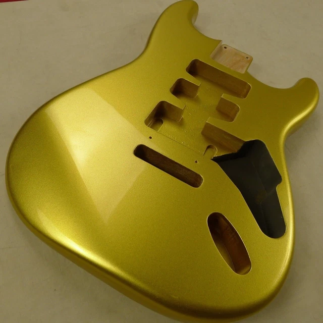 3 pcs North American Alder Strat Stratocaster Guitar Body HSS Gold  ≦1.8kg